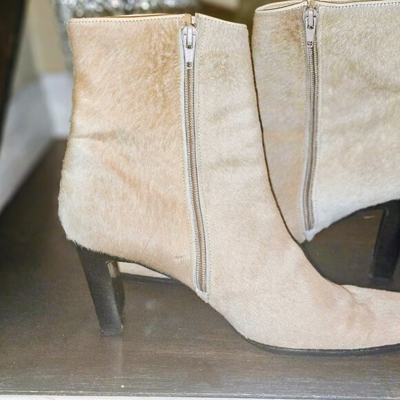 Bergdorf Goodman Genuine Cow Hide Ankle Boots 9.5 - Picture 3 of 6